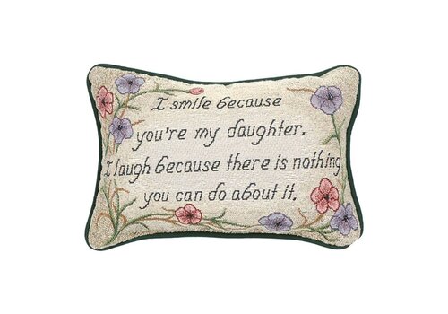  I Smile Because (Daughter) Rectangle Pillow 