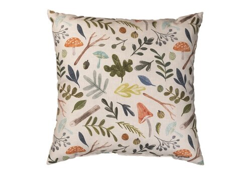  Amanita Mushroom Square Pillow 