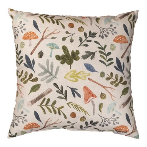  Amanita Mushroom Square Pillow 