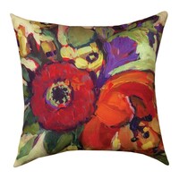 Poppies Square Pillow