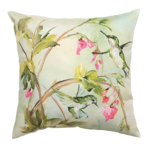  HBs on Pink Flowers Square Pillow 