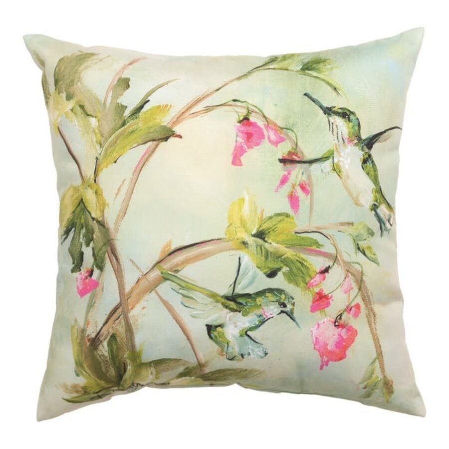 HBs on Pink Flowers Square Pillow
