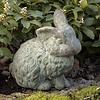 Campania International Rabbit w/ One Ear Up Cast Stone Statue