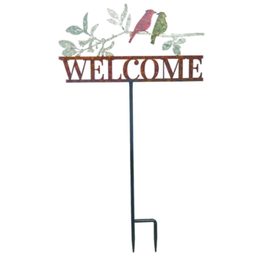 Metal Welcome Yard Sign