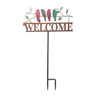 Metal Welcome Yard Sign
