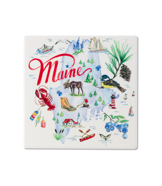 Boston International Maine State Collection Ceramic Coaster