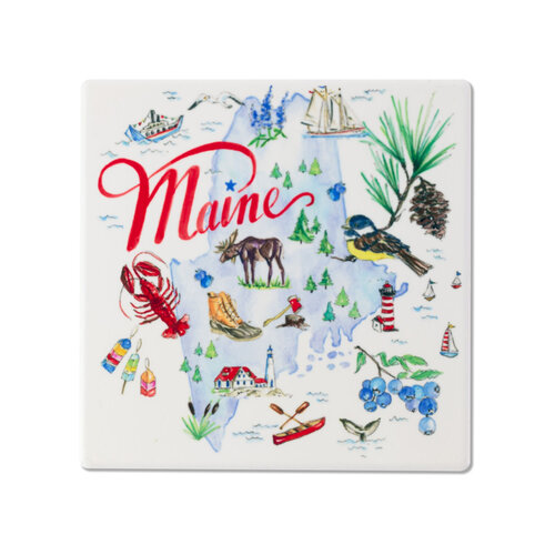  Boston International Maine State Collection Ceramic Coaster 