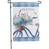 Primitives by Kathy Welcome Bike Garden Flag