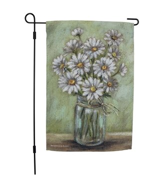 Primitives by Kathy Jar of Daisies Garden Flag