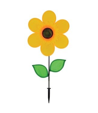 In the Breeze Spinner 12" Sunflower w/ Leaves