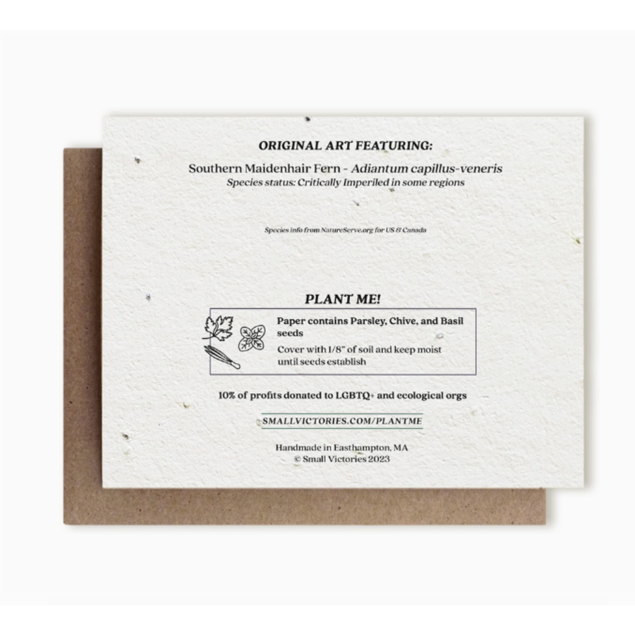 Plantable Herbs Card - Botanical Birthday