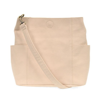 Vegan Leather Side Pocket Bucket Bag