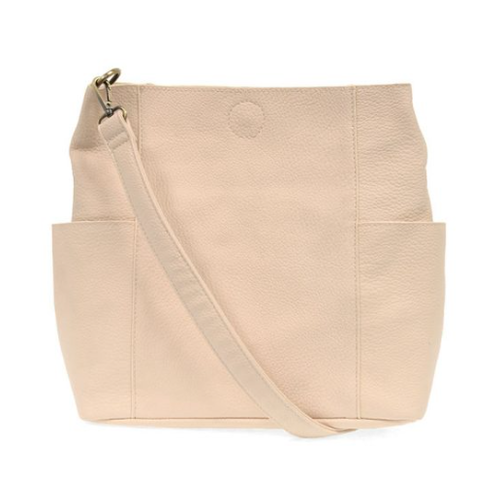  Joy Accessories Vegan Leather Side Pocket Bucket Bag 