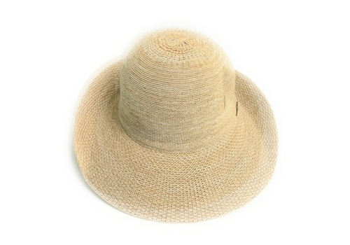 Shihreen Space Dyed Cotton Blend Turn Brim Hat   Shihreen Space Dyed Cotton Blend Turn Brim Hat