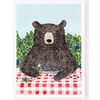 Molly O Bear with Blueberry Pie Card