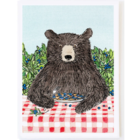 Bear with Blueberry Pie Card