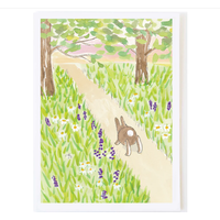Bunny Trails Easter Card
