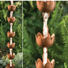 Flamed Lily Cup Rain Chain Flamed Lily Cup Rain Chain