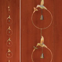 Flamed Hummingbird Rain Chain