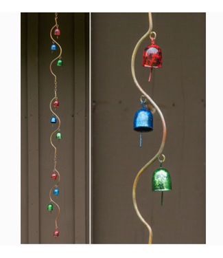Multicolor Bells Spiral Ornament