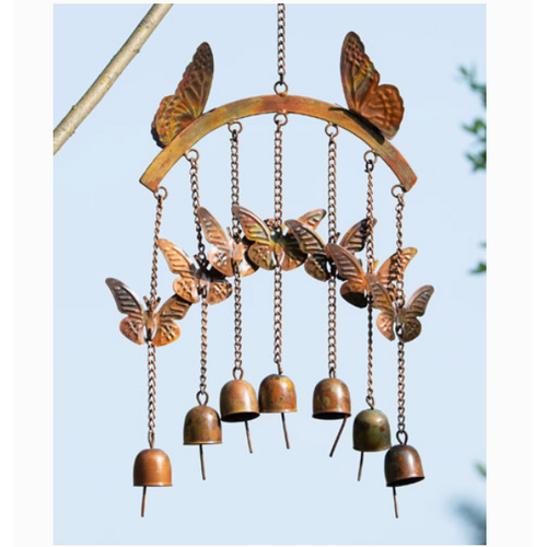  Butterflies on Arch Wind Chime 