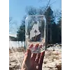Reclaimed Maine Co. Etched Beer Can Glass ME State Flag