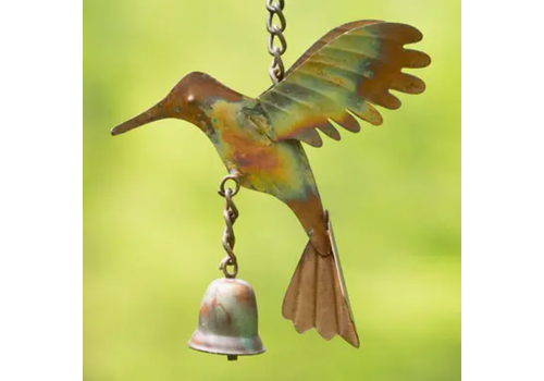 Flamed Hummingbird with Bell Ornament 
