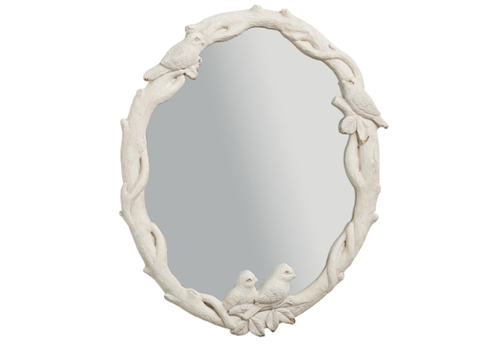 23.5" Distressed Bird Mirror   23.5" Distressed Bird Mirror