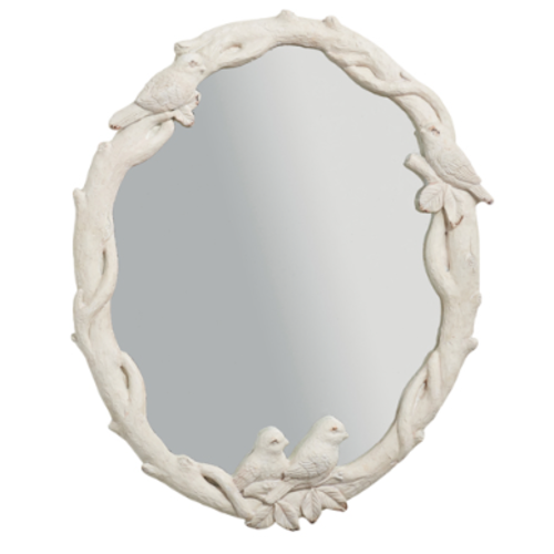 23.5" Distressed Bird Mirror   23.5" Distressed Bird Mirror