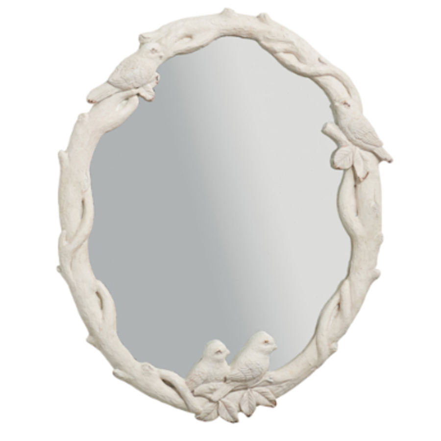 23.5" Distressed Bird Mirror