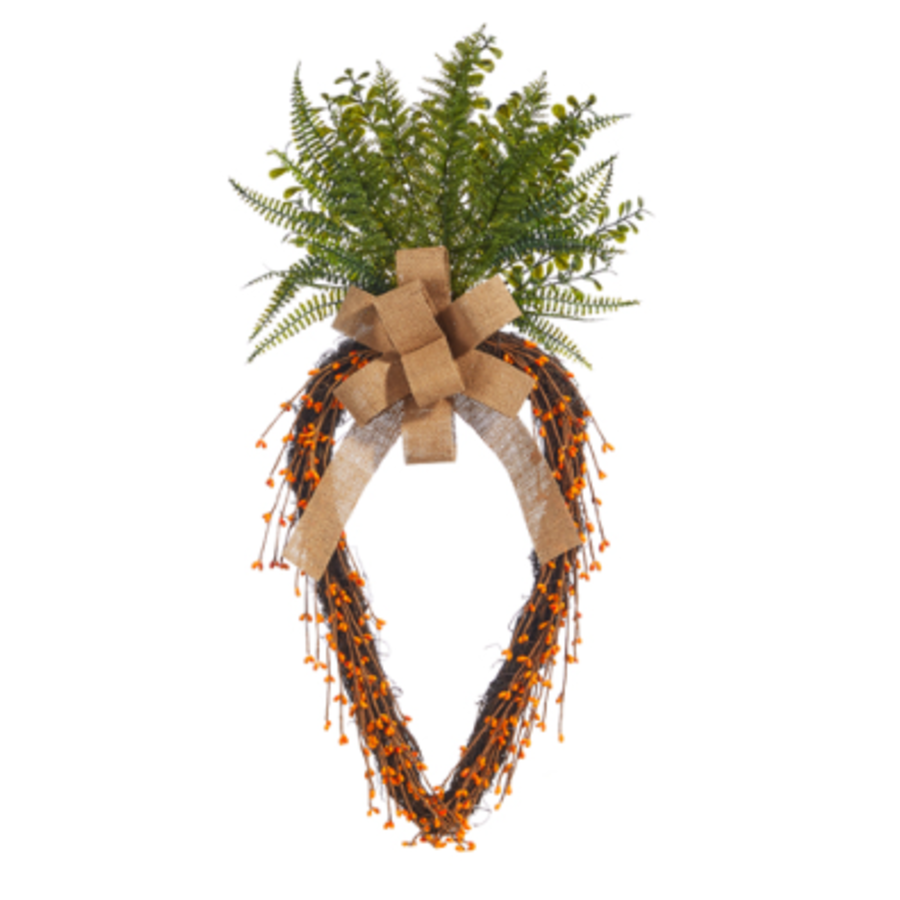 28" Grapevine Carrot Wreath