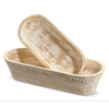 Whitewash Oval Bowl