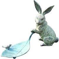 Rabbit and Leaf Bird Feeder
