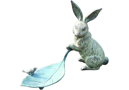  Rabbit and Leaf Bird Feeder 