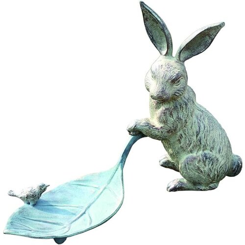  Rabbit and Leaf Bird Feeder 
