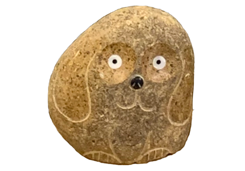 Stone Age Creations, LTD 4" Boulder Dog   Stone Age Creations, LTD 4" Boulder Dog