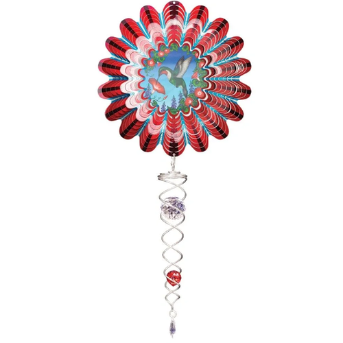  Spinfinity Designs Animated Hummingbird Wind Spinner 