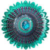 Spinfinity Designs Crystal Cosmic Mandala Wind Spinner with TAIL