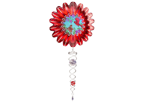  Spinfinity Designs Animated Cardinals Wind Spinner 