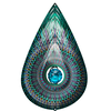 Spinfinity Designs Crystal Cosmic Teardrop Wind Spinner with TAIL