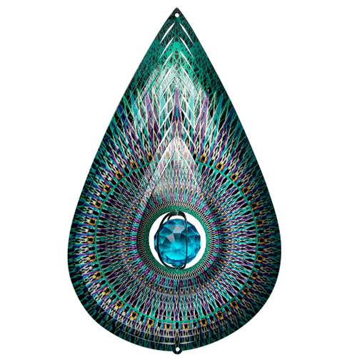 Spinfinity Designs Crystal Cosmic Teardrop Wind Spinner with TAIL   Spinfinity Designs Crystal Cosmic Teardrop Wind Spinner with TAIL