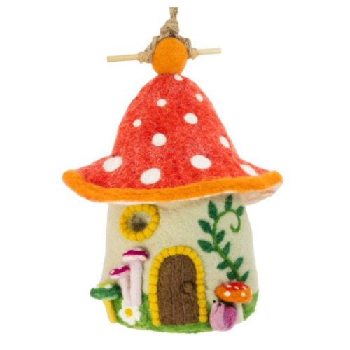  Fungi House Wool Birdhouse 