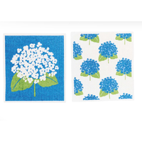 Hydrangea Reusable Cloth Set of 2 *