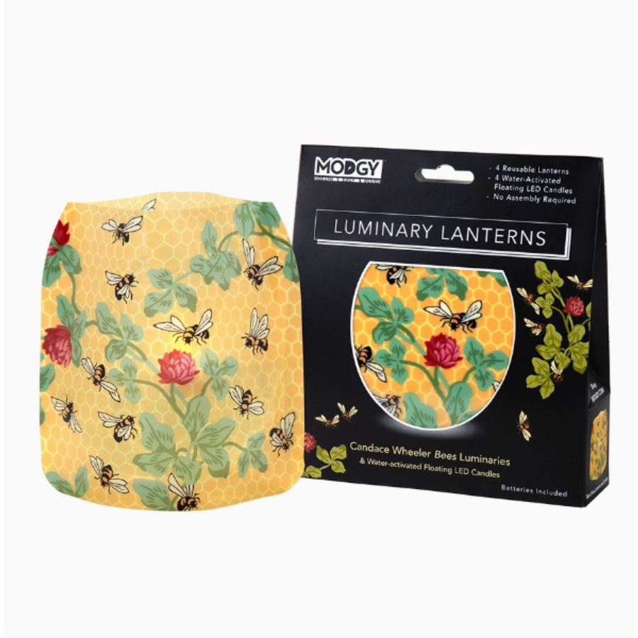 Luminary Lantern C. Wheeler Bees w/ Honeycomb