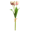 20" Real Touch Light Pink Tulip Bundle
