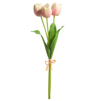 20" Real Touch Light Pink Tulip Bundle