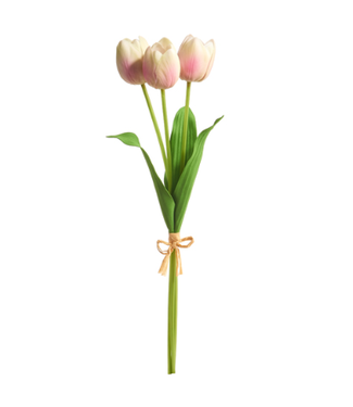 20" Real Touch Light Pink Tulip Bundle