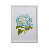 27.5" Blue Hydrangea Framed Wall Art