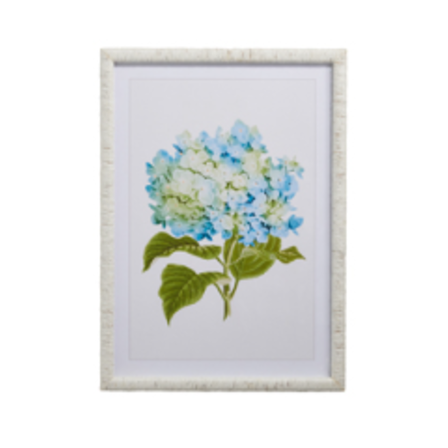 27.5" Blue Hydrangea Framed Wall Art