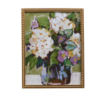 18" Hydrangea Vase Framed Wall Art